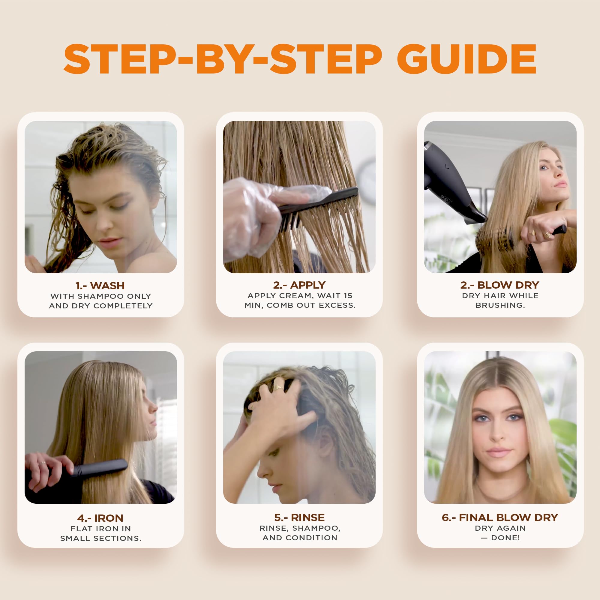 Kativa Brazilian Straightening Kit, 12 Weeks of Home Use Professional Straightening, with Organic Argan Oil, Shea Butter, Keratin & Amino Acids, for Straighter, Softer and Shinier Hair, All Hair Types